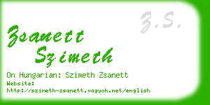 zsanett szimeth business card
